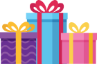 Gift boxes icon